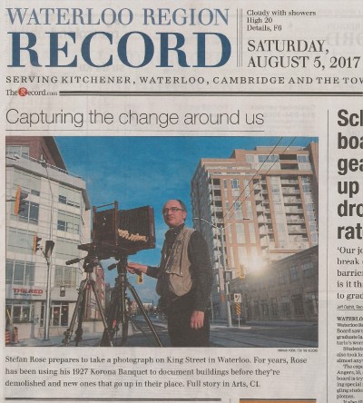 Waterloo Region Record newspaper cover